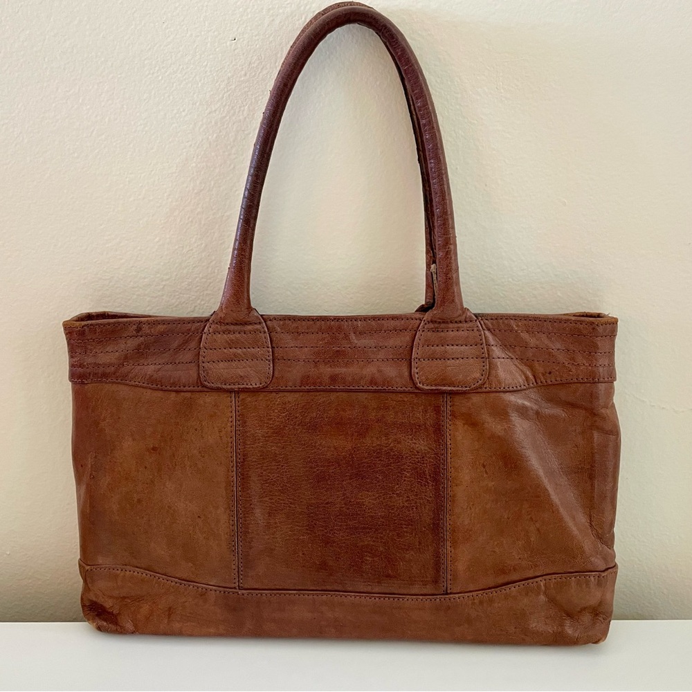 Brown Leather Tote Bag